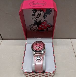 Disney's Minnie Mouse Watch with Tinkerbell Charm